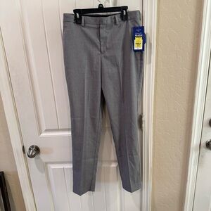 Haggar Boys Smart Wash Dress Pants Gray Size 16 Stretch Flat Front